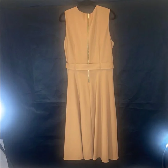 Marc New York Sleeveless Tan Midi Dress - Picture 7 of 11